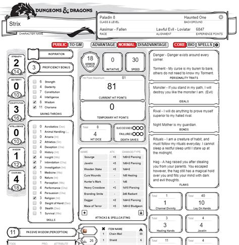 Step 1: Make sure to use the right browser. . Roll20 character sheet